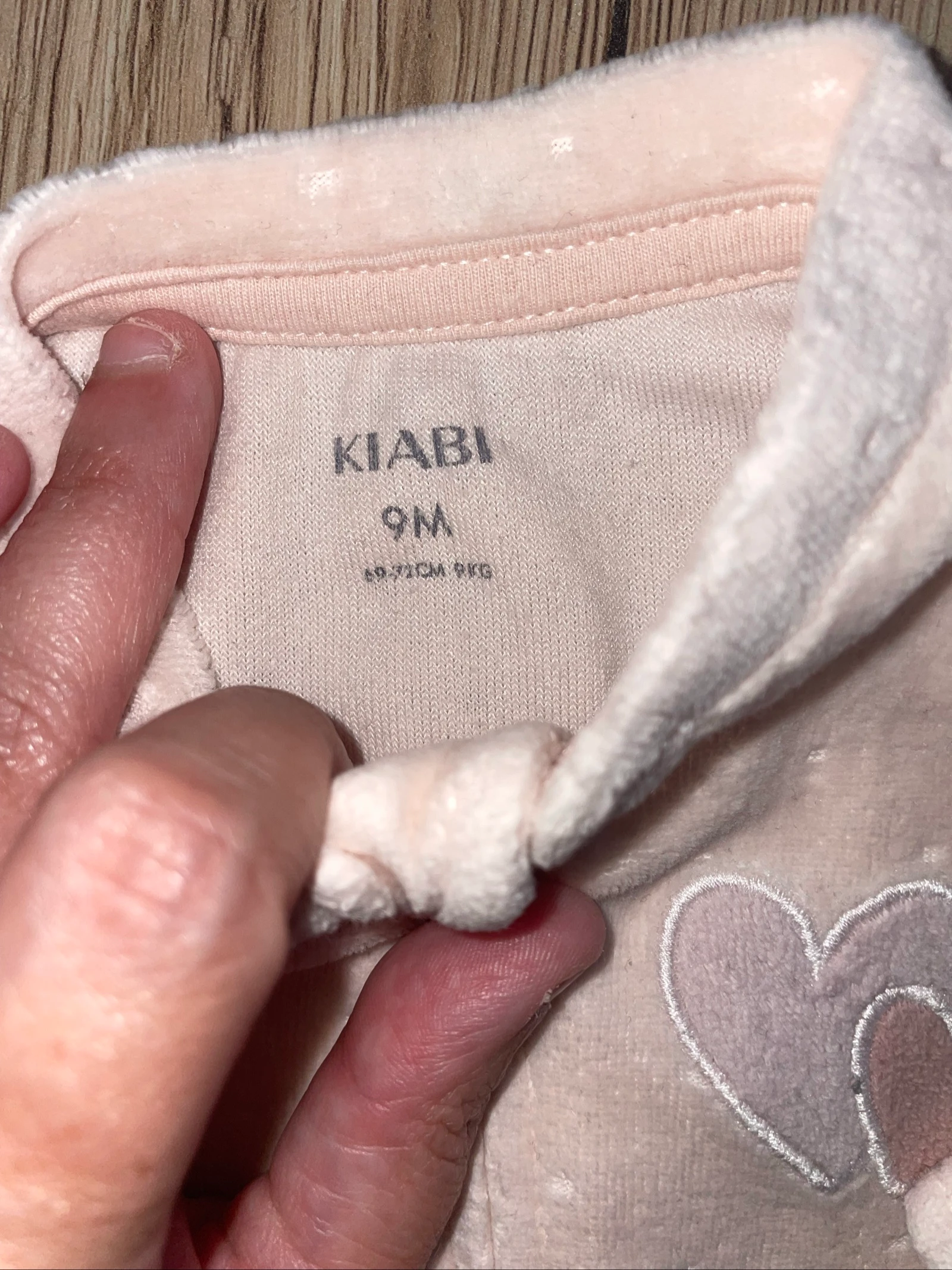 Pijama de veludo 9 meses 72 cm Kiabi – photo 3